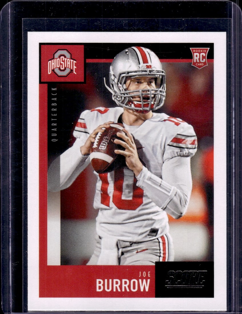 Joe Burrow Rookie Card 2020 Panini Score #438 Ohio State Buckeyes, Bengals (1 of 2)