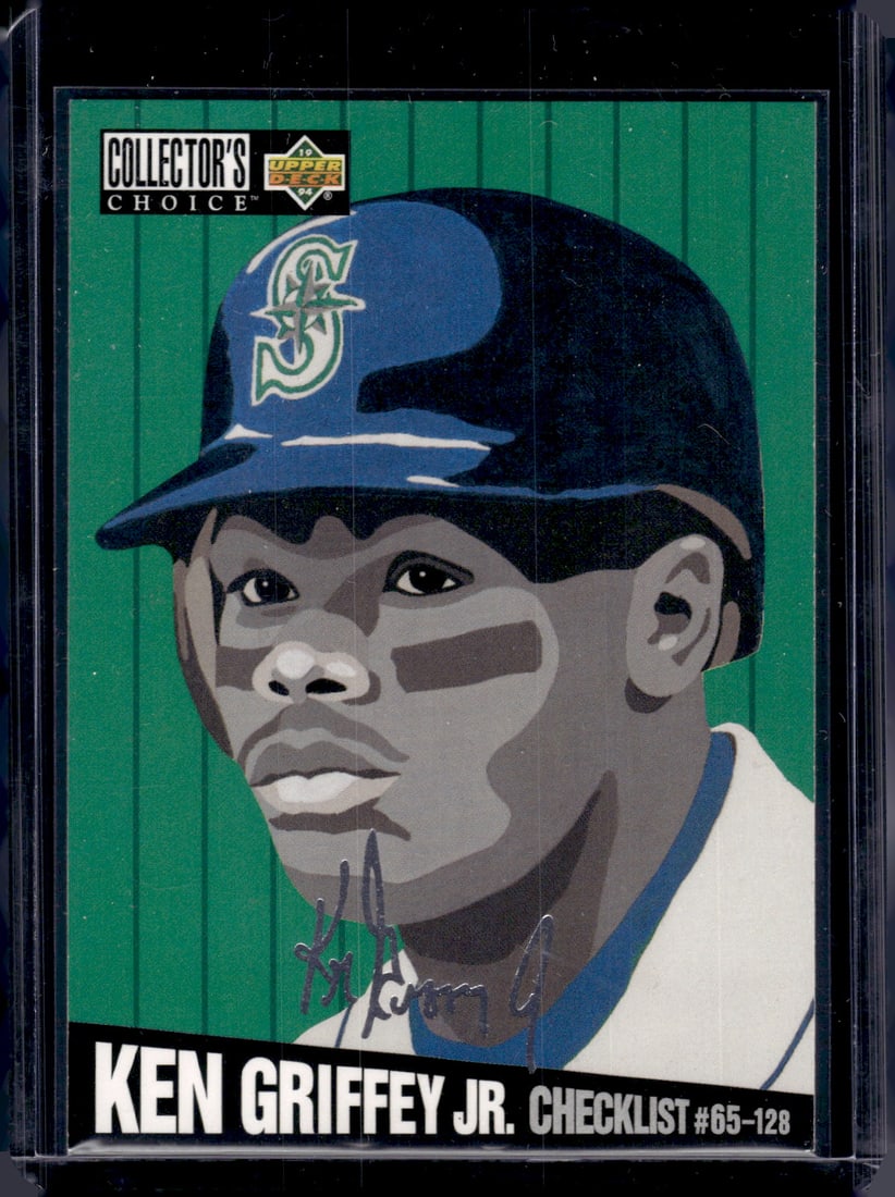 Ken Griffey Jr. Checklist 1993 Upper Deck Collector's Choice Silver Signature #317: Upper Deck Baseball MLB Trading & Sports Cards, Old Sports Cards for Sale Near Me, Auction Memorabilia Lots for Sale On Line, World Series & Hall of Fame Players