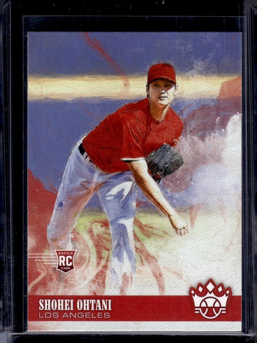 Shohei Ohtani Rookie Card 2018 Panini Diamond Kings #73 Angels, Dodgers Baseball Card (1 of 2)