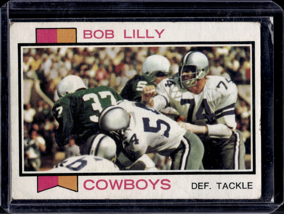 Bob Lilly 1973 Topps #450 Dallas Cowboys Vintage Football Card (1 of 2)