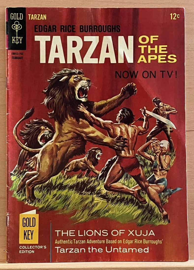 Tarzan of the Apes Vintage Gold Key Comic Book, 1967 #164, Edgar Rice Burroughs, Silver Age (1 of 3)