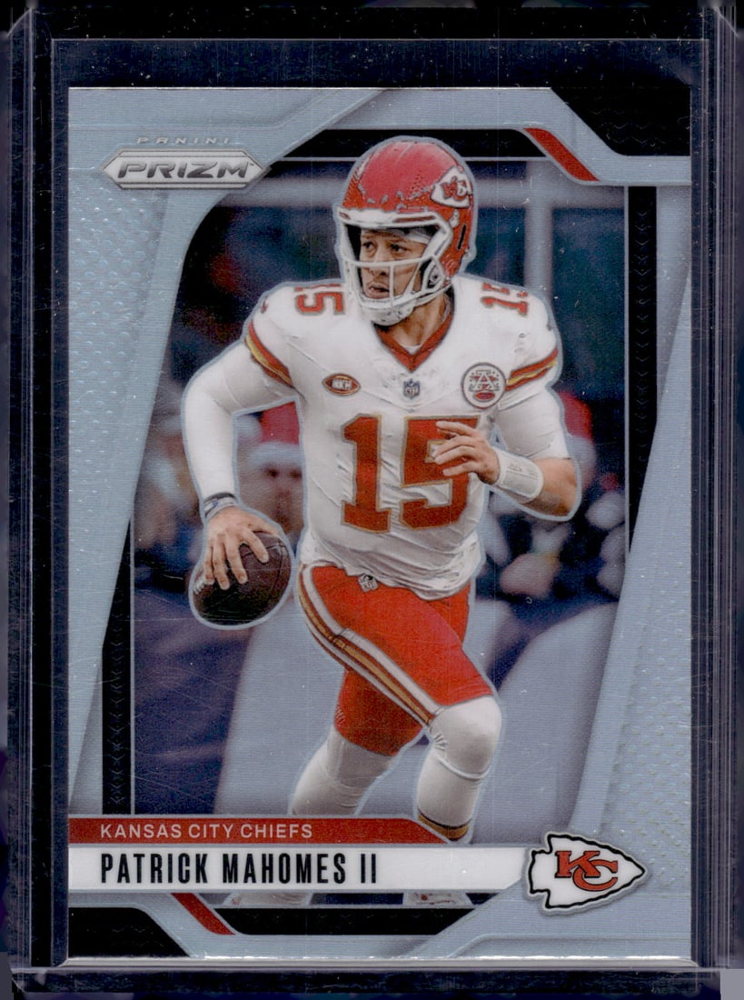 Patrick Mahomes Silver Prizm 2024 Panini Prizm #138 Kansas City Chiefs Football Card (1 of 2)