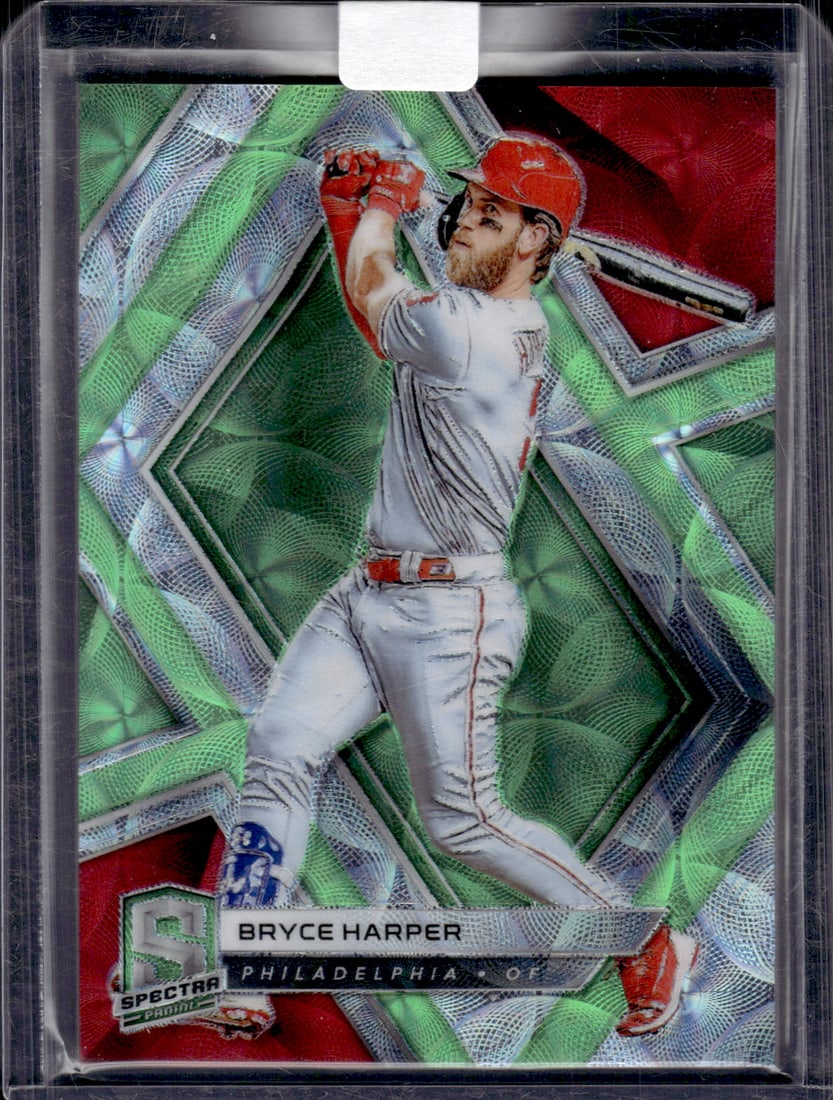 Bryce Harper Neon Green Scope Prizm /49 2019 Panini Chronciles Spectra #5 (1 of 2)