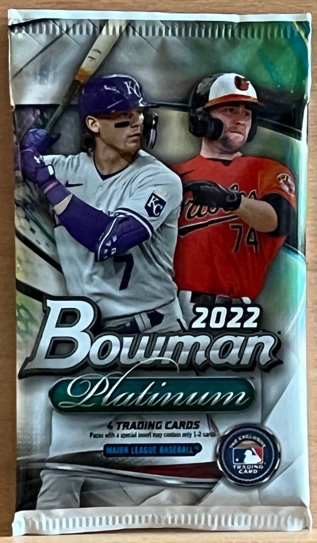 2022 Bowman Platinum Baseball BLASTER BOX PACK - Julio Rodriguez Rookie Card (1 of 1)