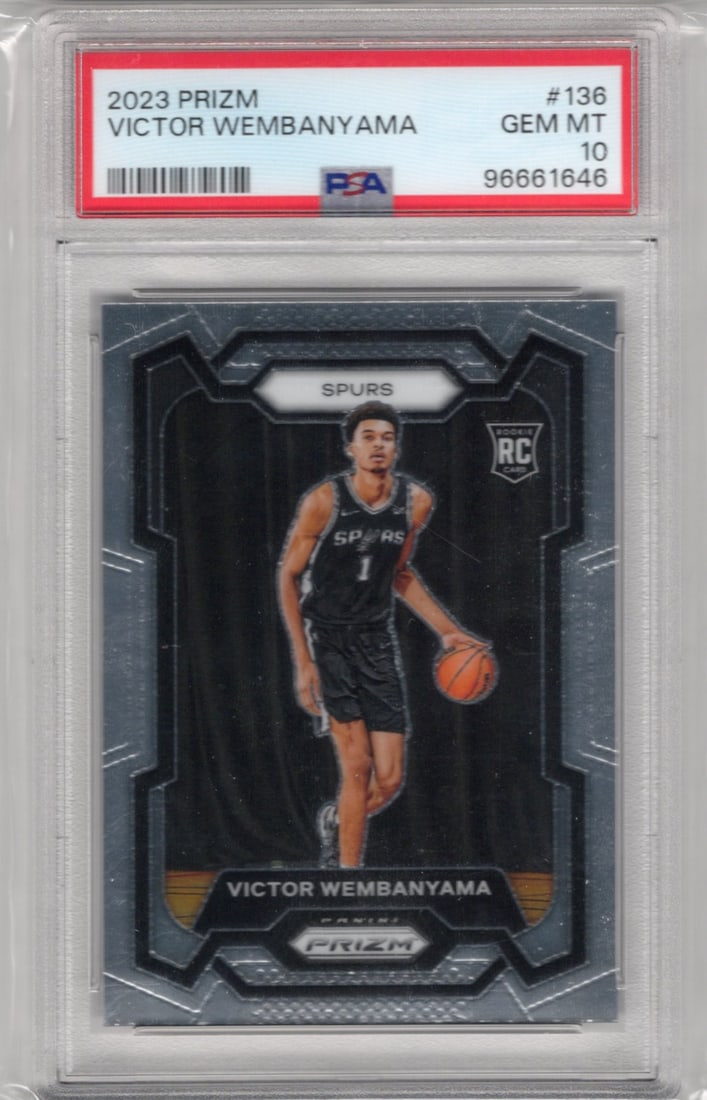 Victor Wembanyama Rookie Card 2023-24 Panini Prizm #136 PSA 10 San Antonio Spurs (1 of 2)