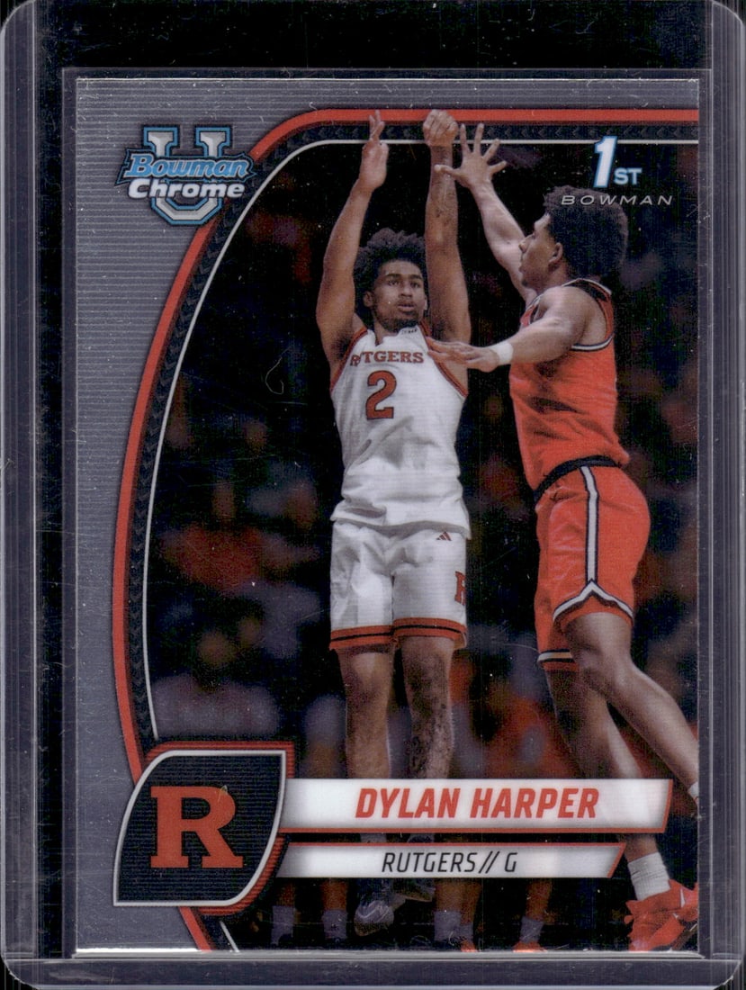 Dylan Harper 1st Bowman 2024-25 Bowam U Chrome #22 Rutgers (1 of 2)