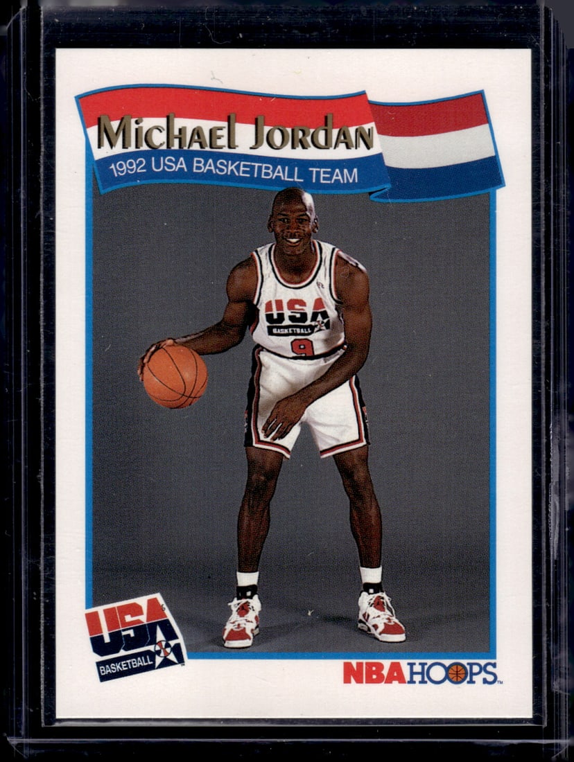 Michael Jordan 199-92 NBA Hoops USA Basketball #55 Chicago Bulls (1 of 2)