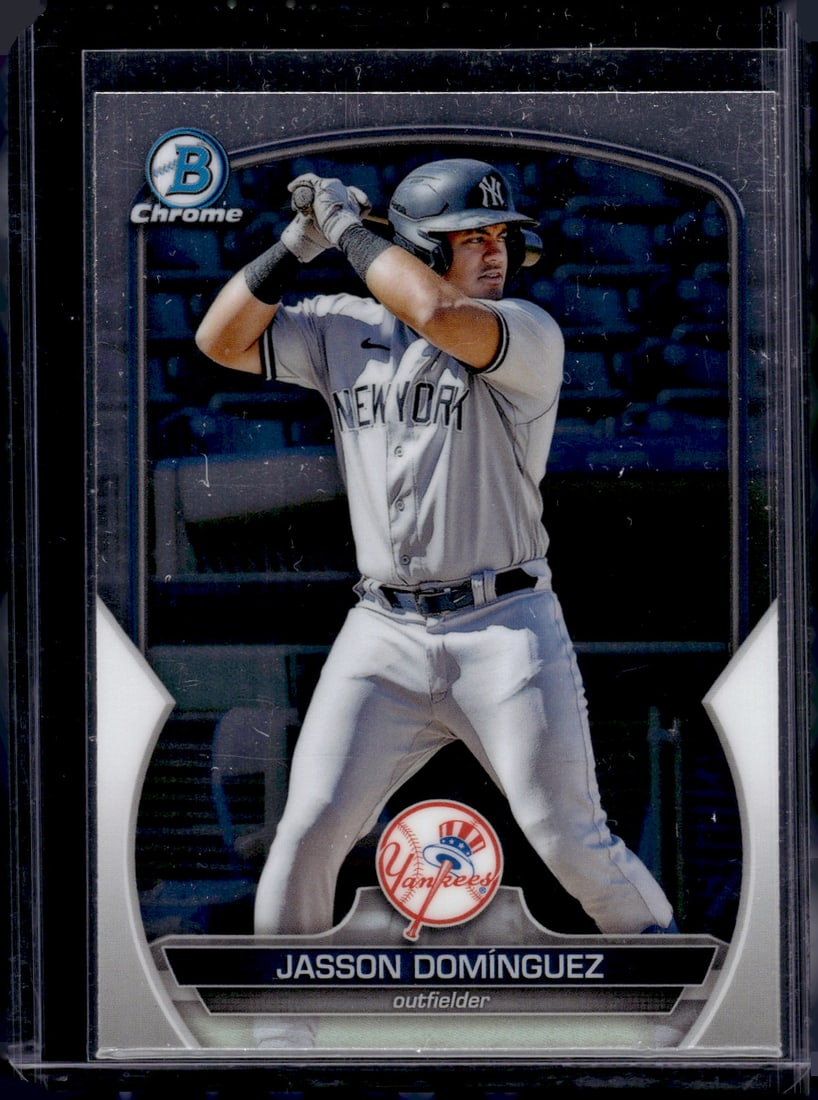 Jasson Domingeuz Chrome Prospects 2023 Bowman Chrome #BCP-18 New York Yankees: Bowman Baseball MLB Trading & Sports Cards, Sports Cards for Sale Near Me, World Series & Hall of Fame Players, SP, SSP, Chrome, 1st Bowman, Auction Memorabilia Lots Sold On Line