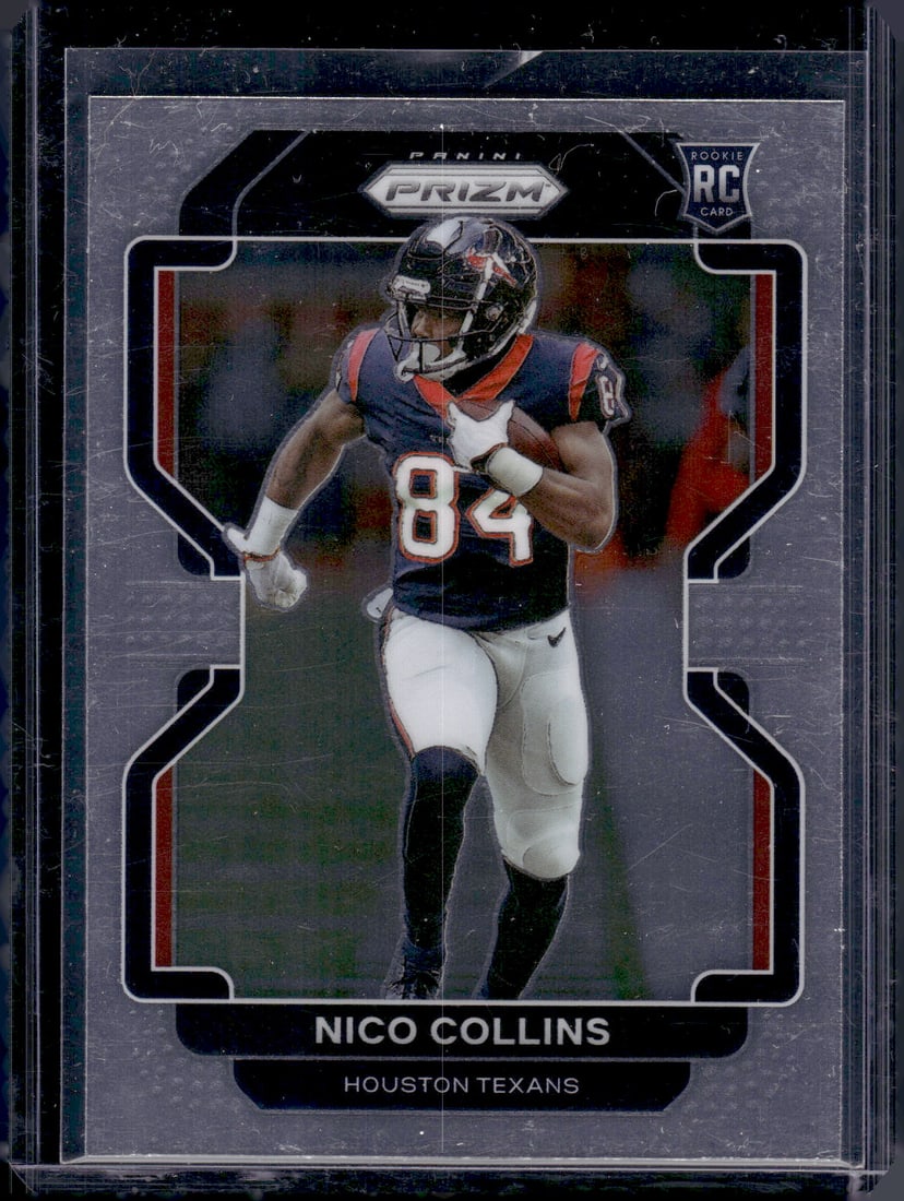 Nico Collins Rookie Card 2021 Panini Prizm #360 Texans Football Card (1 of 2)