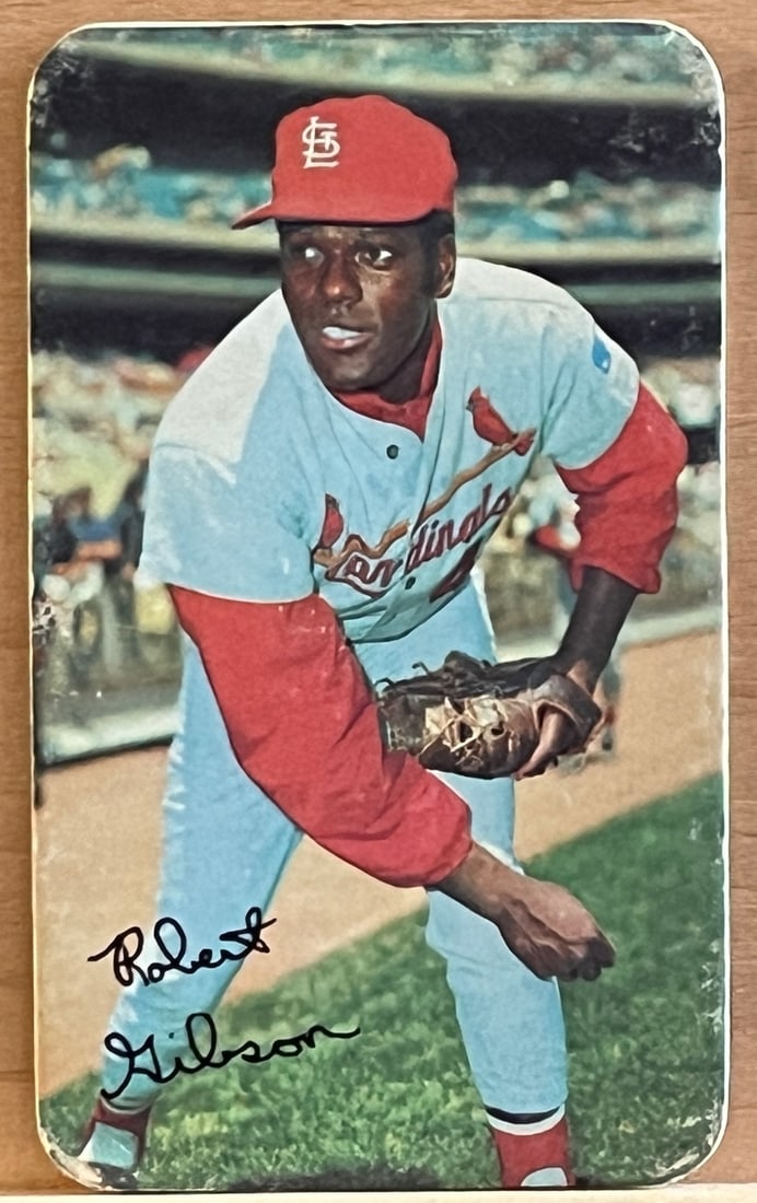 Bob Gibson 1970 Topps Super #33 Vintage (Card has some writing marks on back see pictures) (1 of 2)