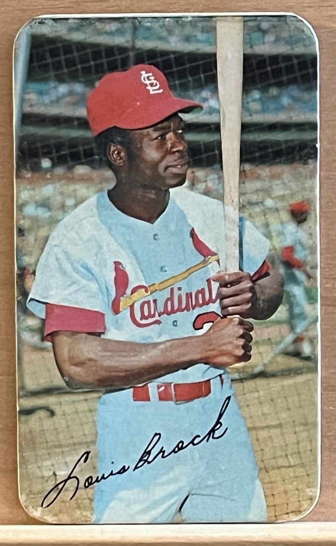 Lou Brock 1970 Topps Super #11 (Card has some writing marks on back see pictures) (1 of 2)