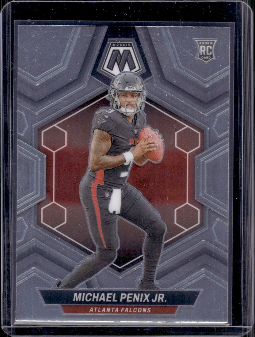 Michael Penix Jr. Rookie Card 2024 Panini Mosaic #308 Atlanta Falcons Football Card: Panini Select, Prizm, Mosaic, Contenders, Zenith, Phoenix, Illusions, Absolute, Rookie NFL Sports Trading Cards, SP, SSP, Cards, Football Cards for Sale Near Me, Superbowl & Hall of Fame Player Cards,