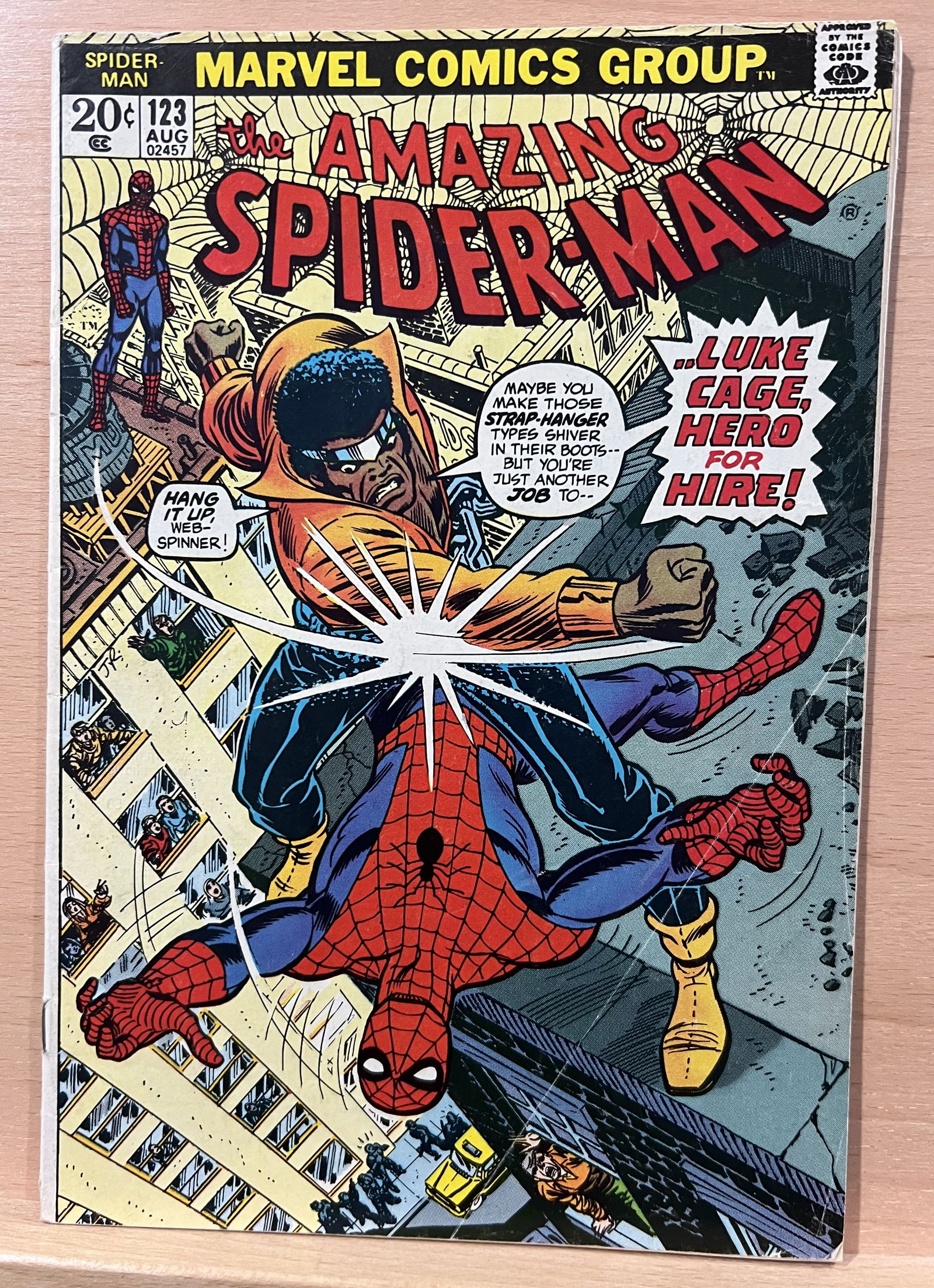 The Amazing Spiderman Vintage Marvel Comic Book 1973 #123 August, Key Gwen Stacy Funeral (1 of 3)
