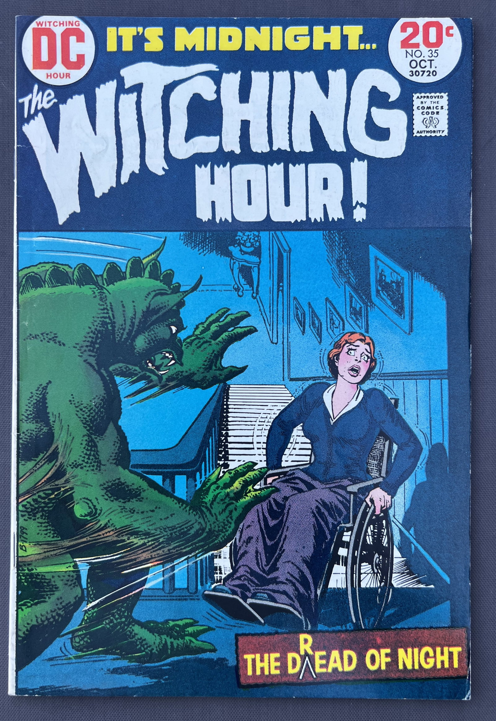 The Witching Hour! Vintage DC Comic Book, 1073 #35 October, The Dread of Night, It's Midnight! (1 of 3)