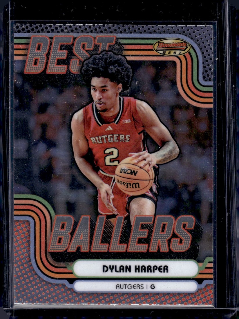 Dylan Harper Best Ballers 2024-25 Bowman's Best University #BB-3 Rutgers: Bowman U Chrome Football NFL Trading & Sports Cards, Sports Cards for Sale Near Me, Prospect, 1st Bowman, Super Bowl & Hall of Fame Players, Auction Memorabilia Lots For Sale Near Me