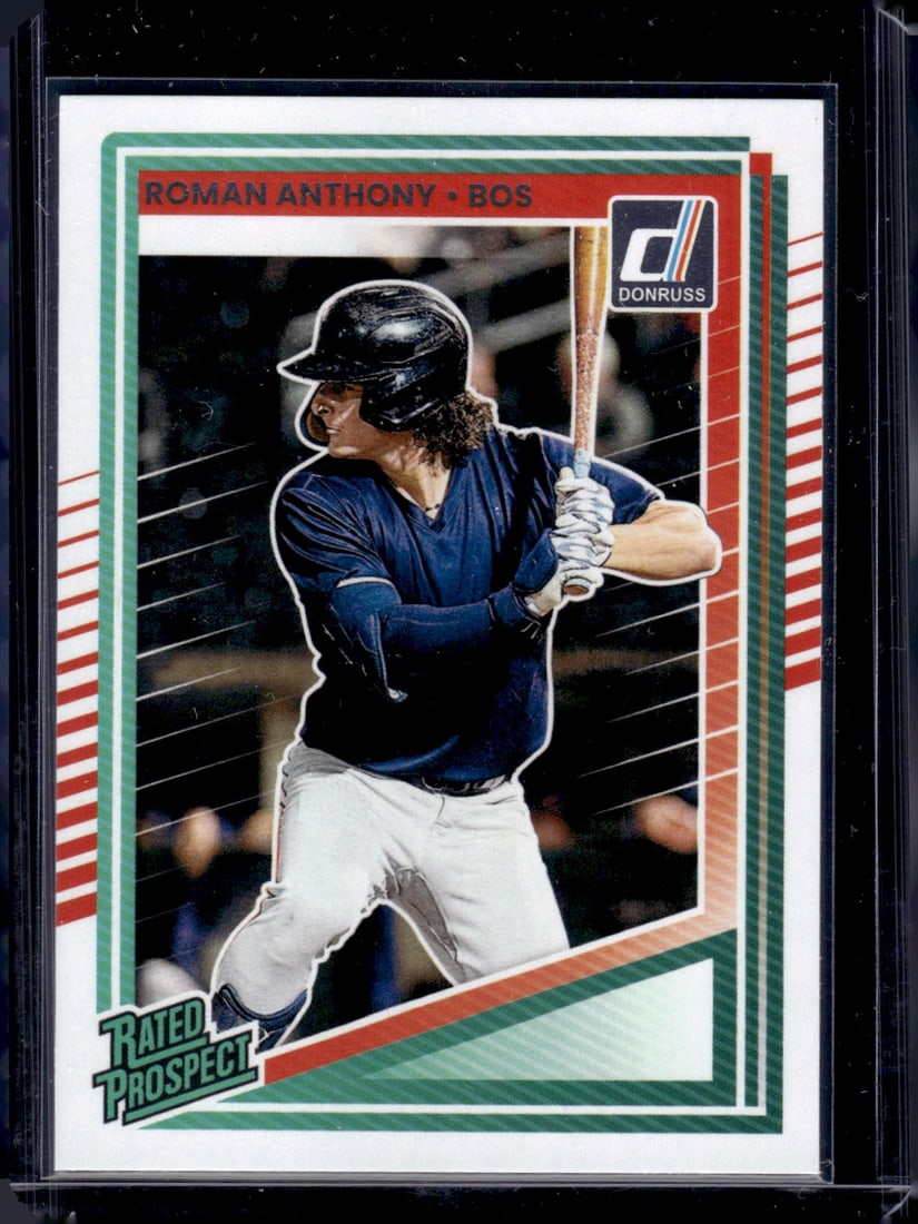 Roman Anthony Rated Prospect 2025 Panini Donruss #155 Boston Red Sox (1 of 2)