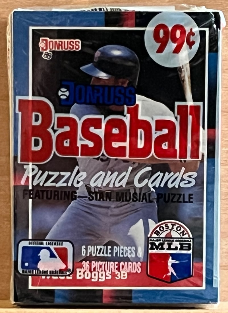 1988 Donruss Vintage Series 1 Baseball CELLO RETAIL BOX PACK, Sports Card: Vintage Valuable Donruss Baseball MLB Trading & Sports Cards, Robin Yount, George Brett, Rickey Henderson, Nolan Ryan, Old Sports Cards for Sale Near Me, World Series & hall of Fame Players, Auction M