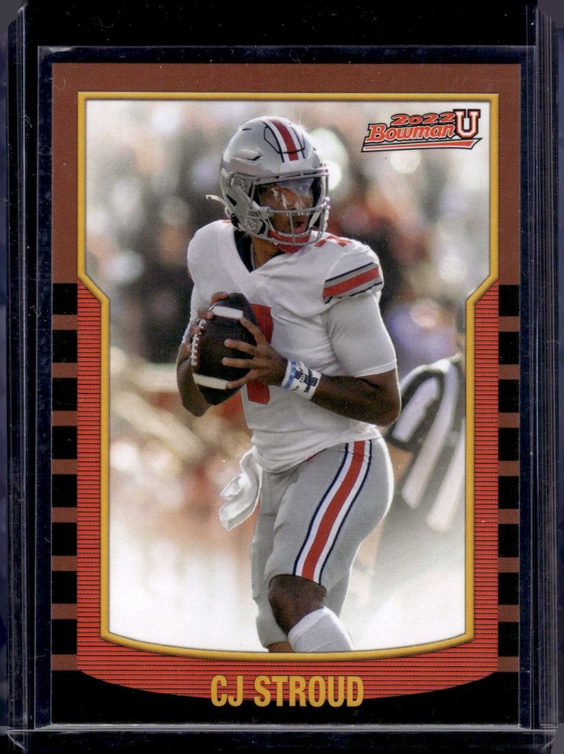 Cj Stroud 2000 Throwback 2022 Bowman U #2KB-3 Ohio State Buckeyes, Texans (1 of 2)
