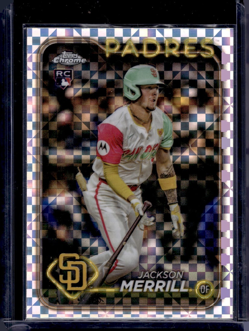 Jackson Merrill Rookie Card Xfractor 2024 Topps Chrome Update #USC153 Padres (1 of 2)