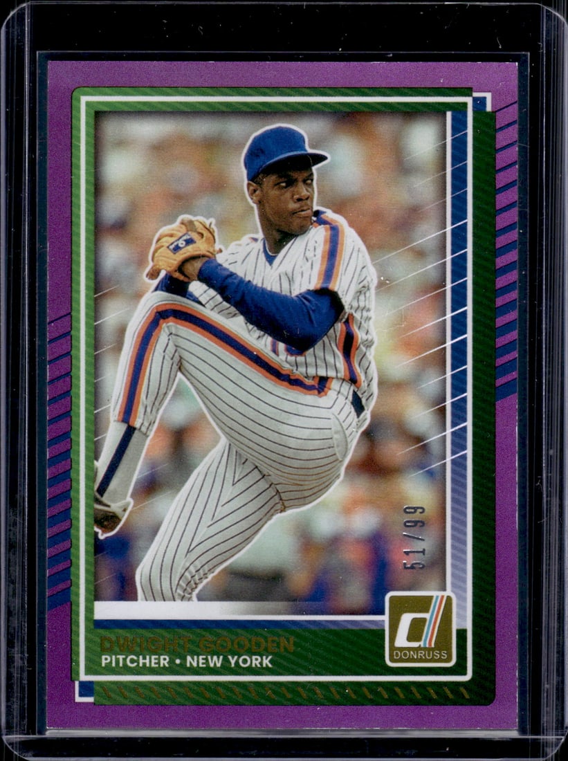 Dwight Gooden Purple Foil /99 2025 Panini Donruss #69 New York Mets (1 of 2)