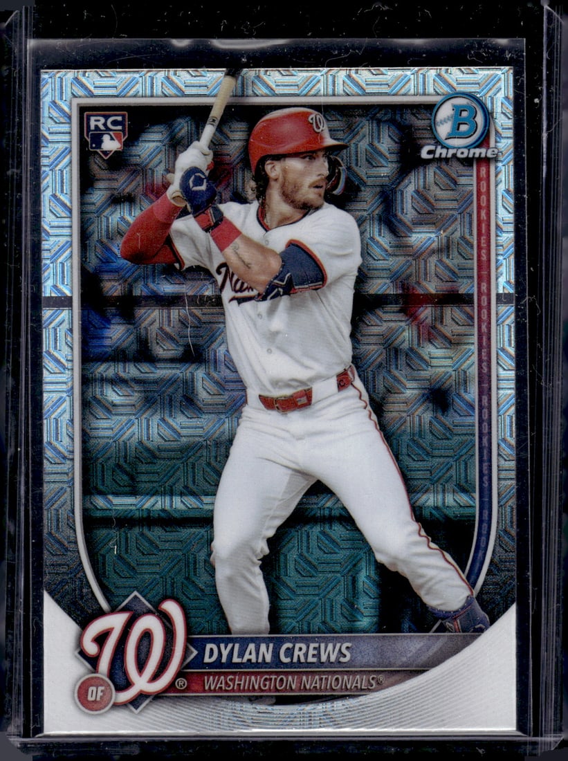 Dylan Crews Rookie Card Mojo Refractor 2025 Bowman Chrome #42 Nationals Baseball Card (1 of 2)