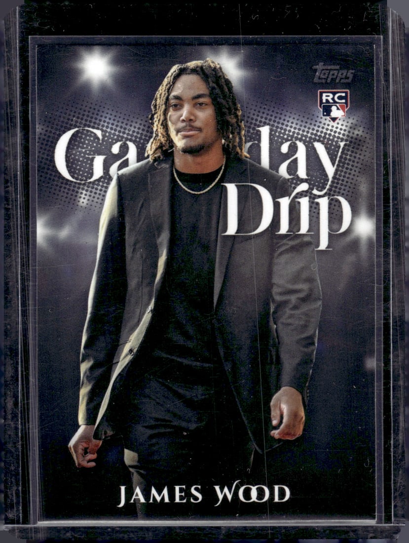 James Wood Rookie Card Gameday Drip 2025 Topps GD-3 Washington Nationals: Topps Baseball MLB Trading & Sports Cards, Sports Cards for Sale Near Me, World Series & Hall of Fame Players Memorabilia, Refractors, X-Fractors, Numbered, SP, SSP, Valuable Auction Memorabilia Lots 