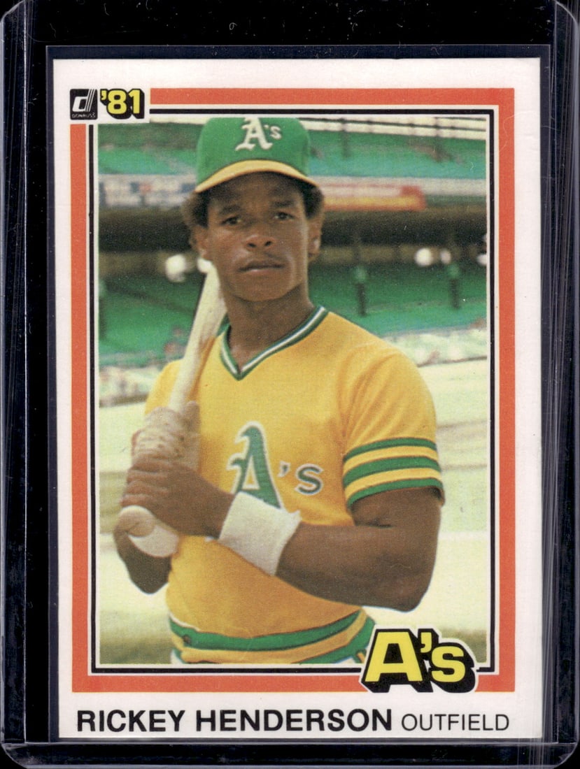 Rickey Henderson 1981 Donruss #119 Athletics Baseball Card (1 of 2)