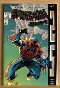 Spider-Man 2099 Marvel Comic Book Silver Embossed Deluxe Edition 1994 #25 November (1 of 3)