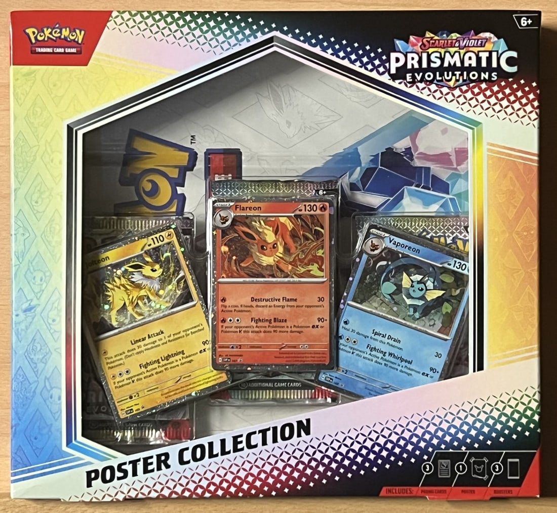 2025 Pokemon Scarlet & Violet Prismatic Evolutions Poster Collection (1 of 2)