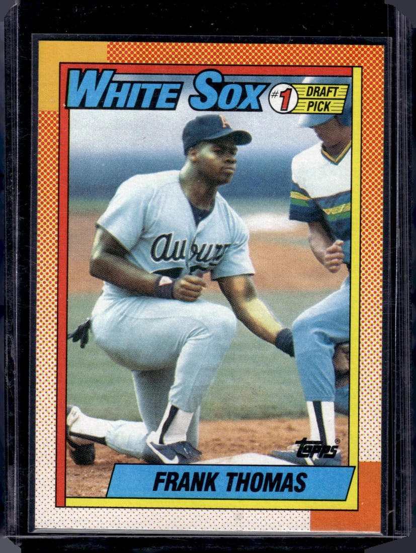 Frank Thomas Rookie Card 1990 Topps #414 White Sox Baeball Card (1 of 2)