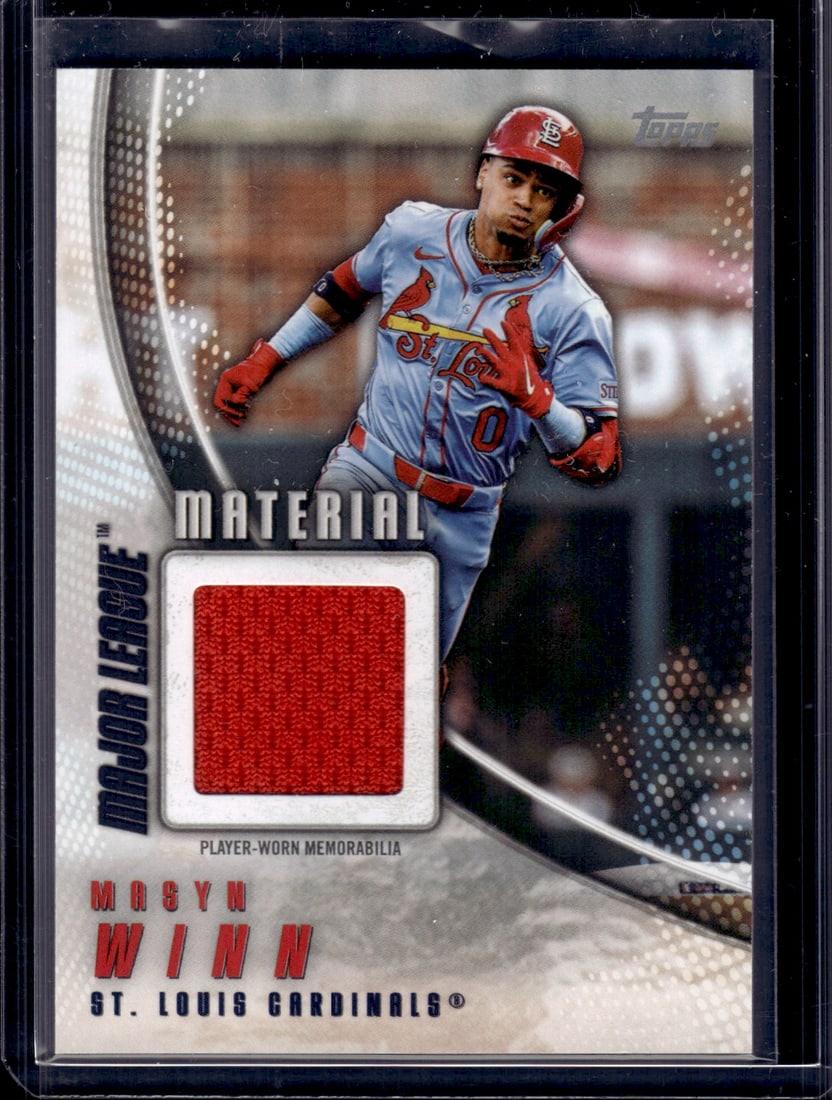 Masyn Winn Player Worn Patch 2025 Topps Major League Material #MLM-MW Cardinals (1 of 2)