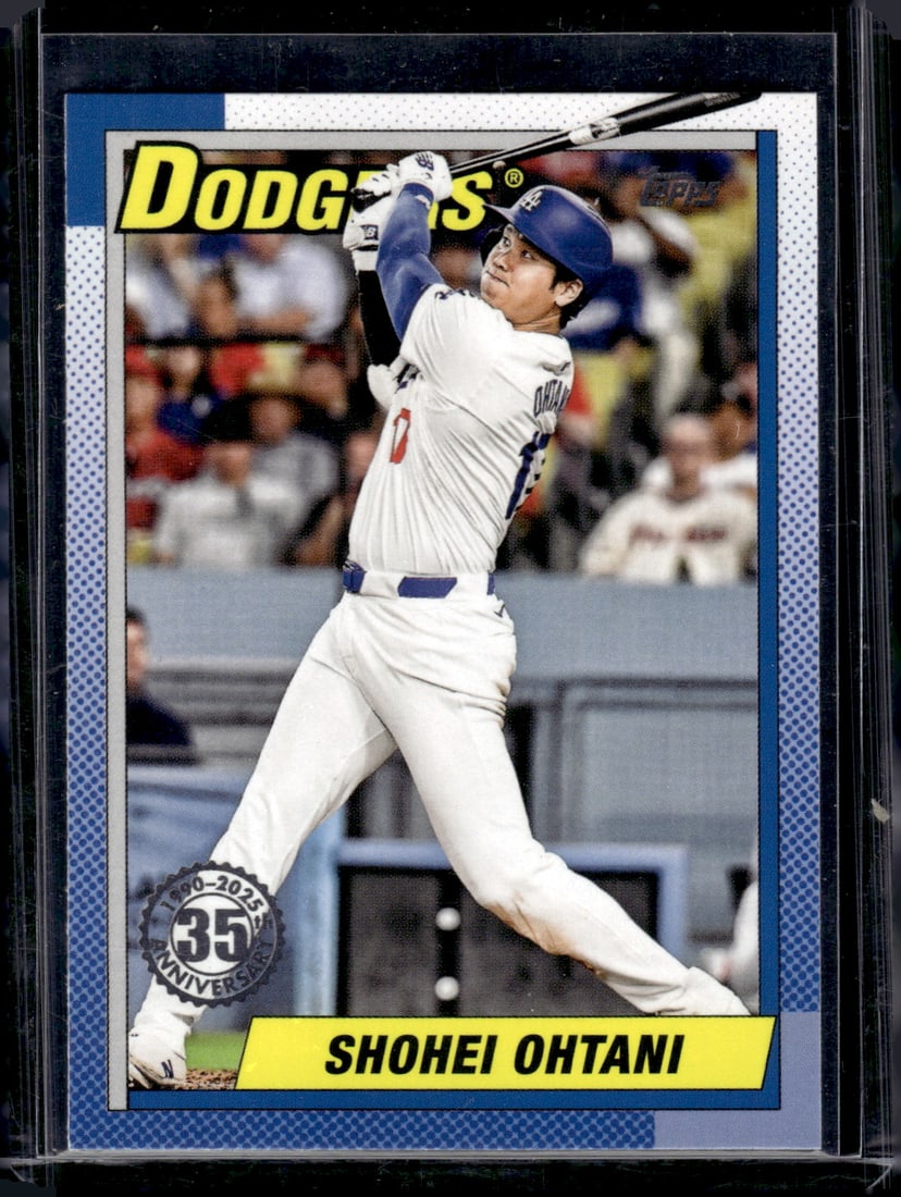 Shohei Ohtani 35th Anniversary 2025 Topps #T90-100 Dodgers Baseball Card (1 of 2)