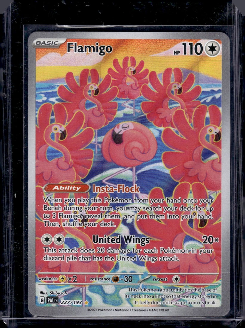 2023 Pokemon Paldea Evolved Flamigo Illustration Rare #227 TCG (1 of 2)