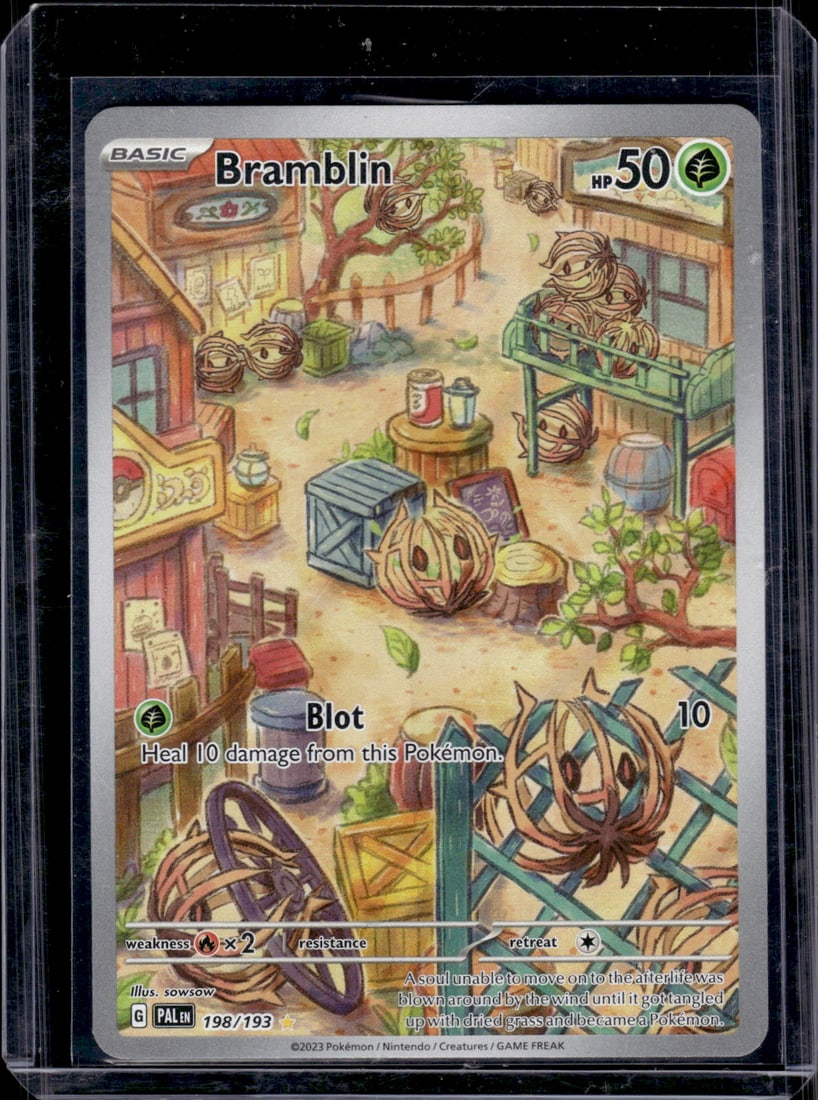 2023 Pokemon Paldea Evolved Bramblin Illustration Rare #198 TCG: Pokemon Trading Card Game Cards, Charizard, Pikachu, Mewto, EX, Referse Holo, Holo Rare Cards, Secret Rare Cards, Full Art Cards, Evee, 3 Stars Ultra Rare Cards, Double Rare, Illustration Rare, Specia