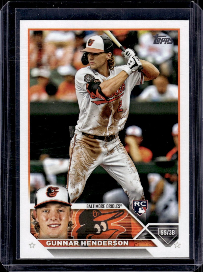 Gunnar Henderson Rookie Card 2023 Topps #206 Baltimore Orioles Baseball Card (1 of 2)
