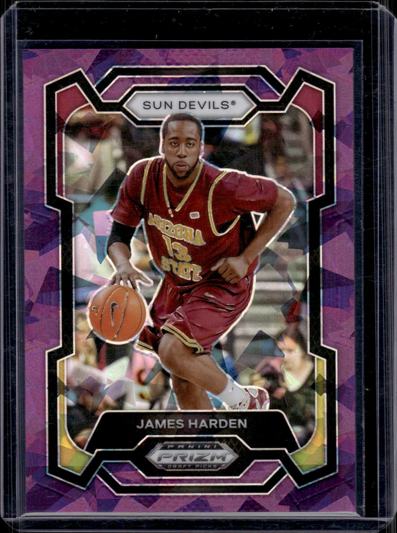James Harden Purple Cracked Ice /149 2024 Prizm Draft Picks #41 ASU (1 of 2)