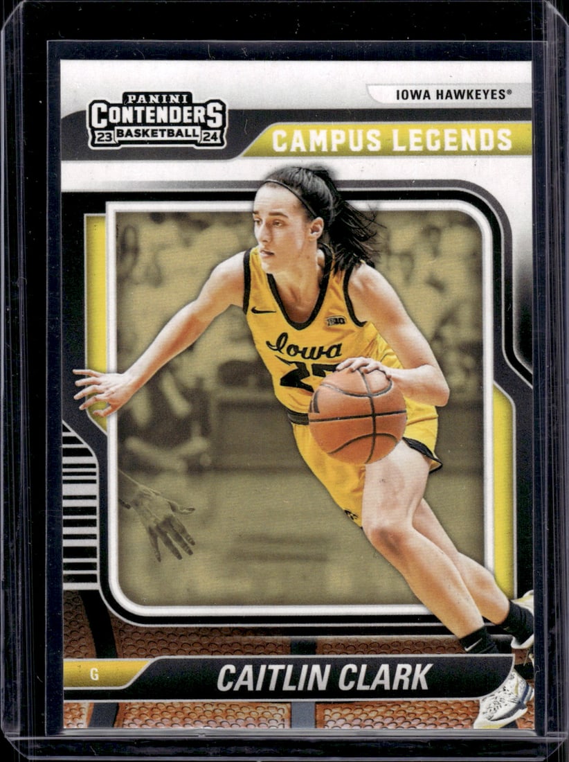 Caitlin Clark Campus Legends 2024 Panini Caitlin Clark Collection #CL3 Iowa, Fever: Panini Select, Prizm, Mosaic, Contenders, Revolution, Phoenix, NBA Hoops, Rookie NFL Sports Trading Cards, Silver, SP, SSP, Wave Prizms, Numbered Cards, Basketball sports Cards for Sale Near Me, NBA C