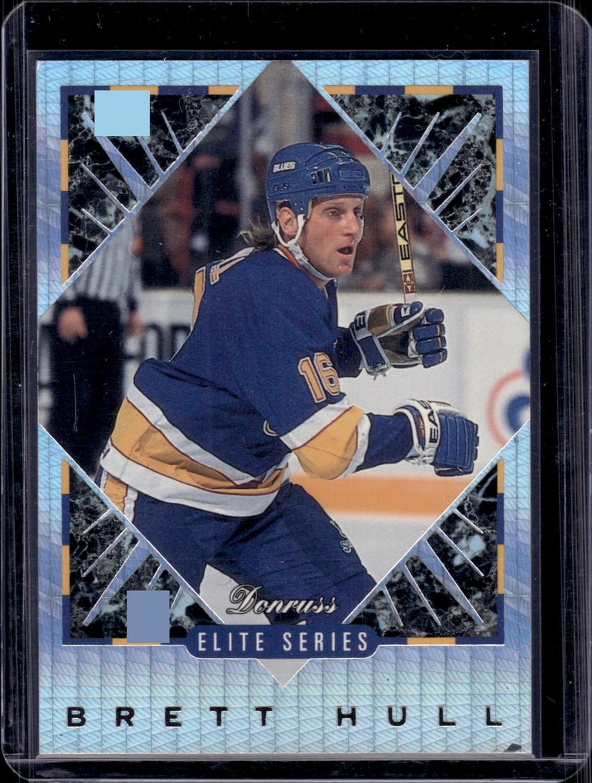 Brett Hull Elite Series /10,000 1993 Donruss Leaf #5 St. Louis Blues Hockey Card: Leaf Vintage NHL Hockey Trading & Sports Cards, Old Sports Cards for Sale Near Me, Stanley Cup & Hall of Fame Players, Valuable Auction Memorabilia Lots for Sale On Line