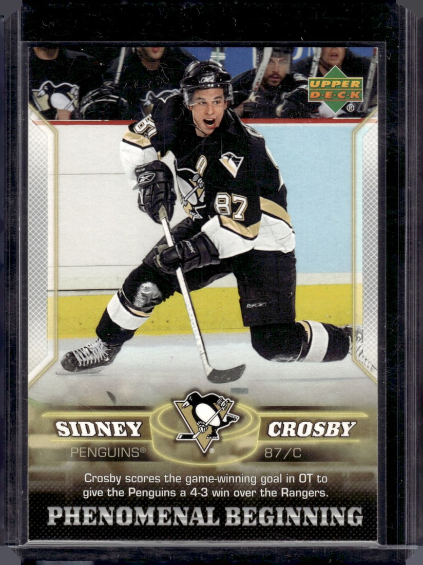 Sidney Crosby Phenomenal Beginning 2006 Upper Deck #17 Pittsburgh Penguins (1 of 2)