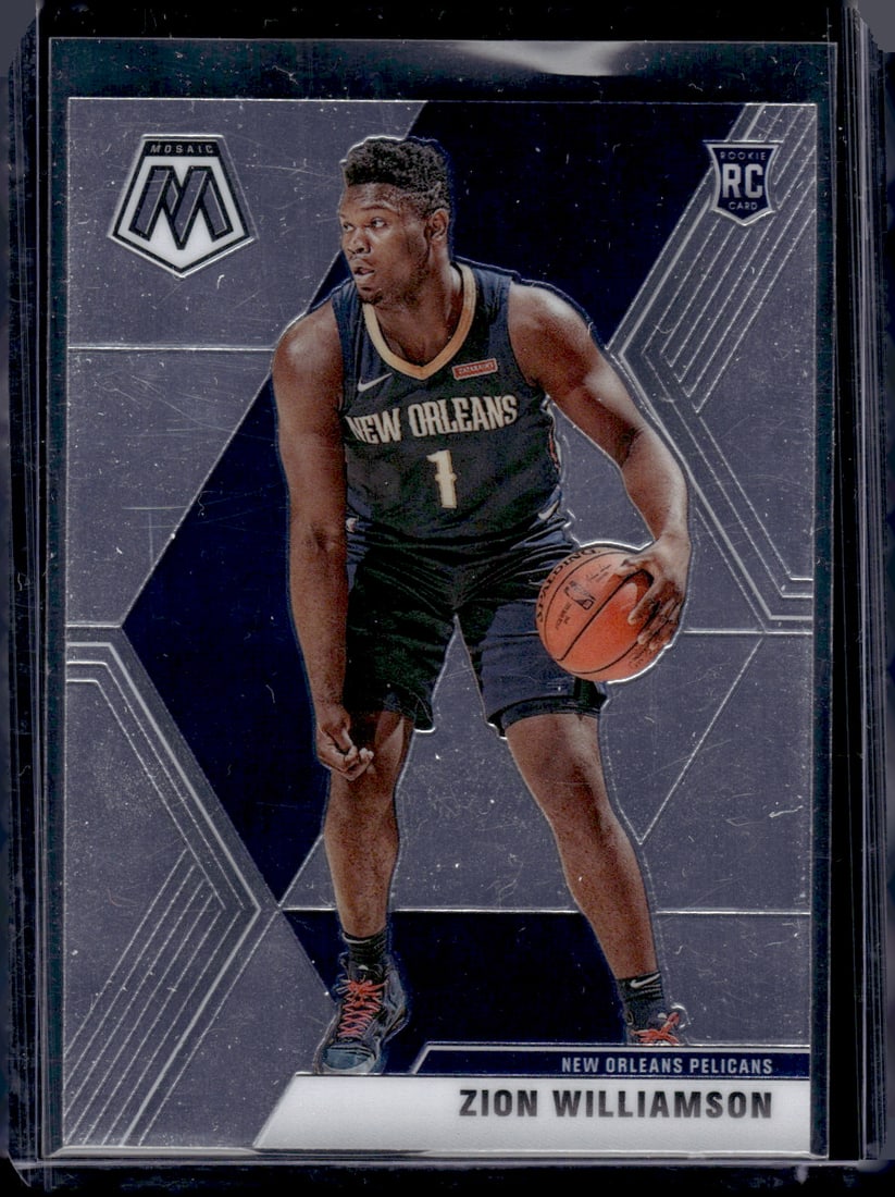 Zion Williamson Rookie Card 2019-20 Panini Mosaic #209 New Orleans Pelicans (1 of 2)