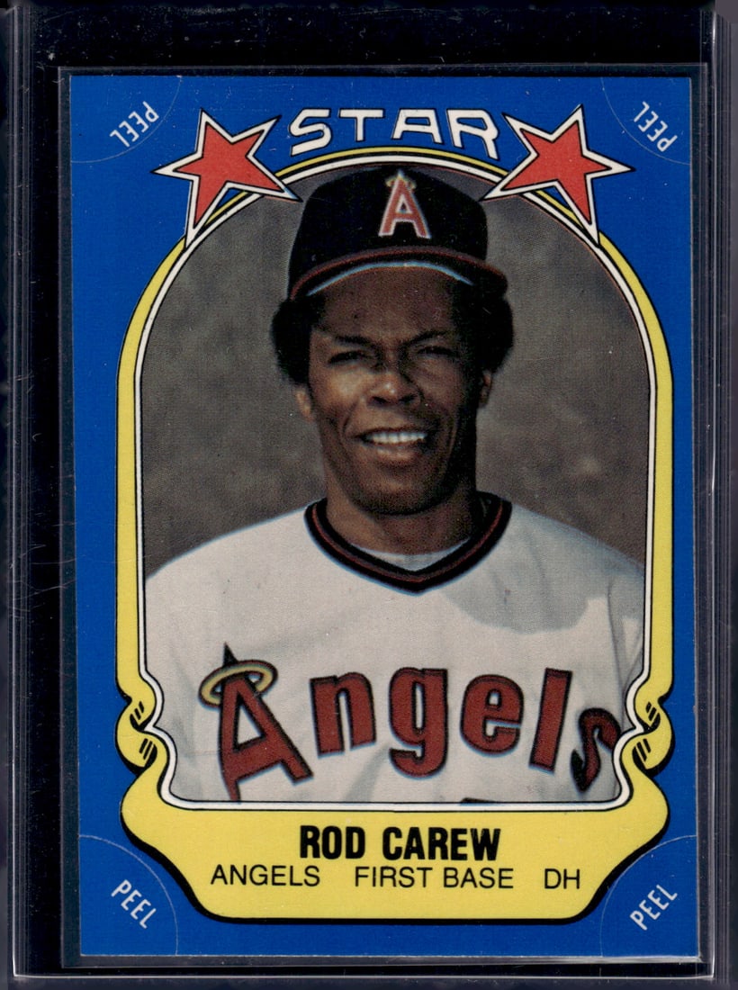 Rod Carew 1981 Fleer Stickers #40 California Angels Baseball Card (1 of 2)