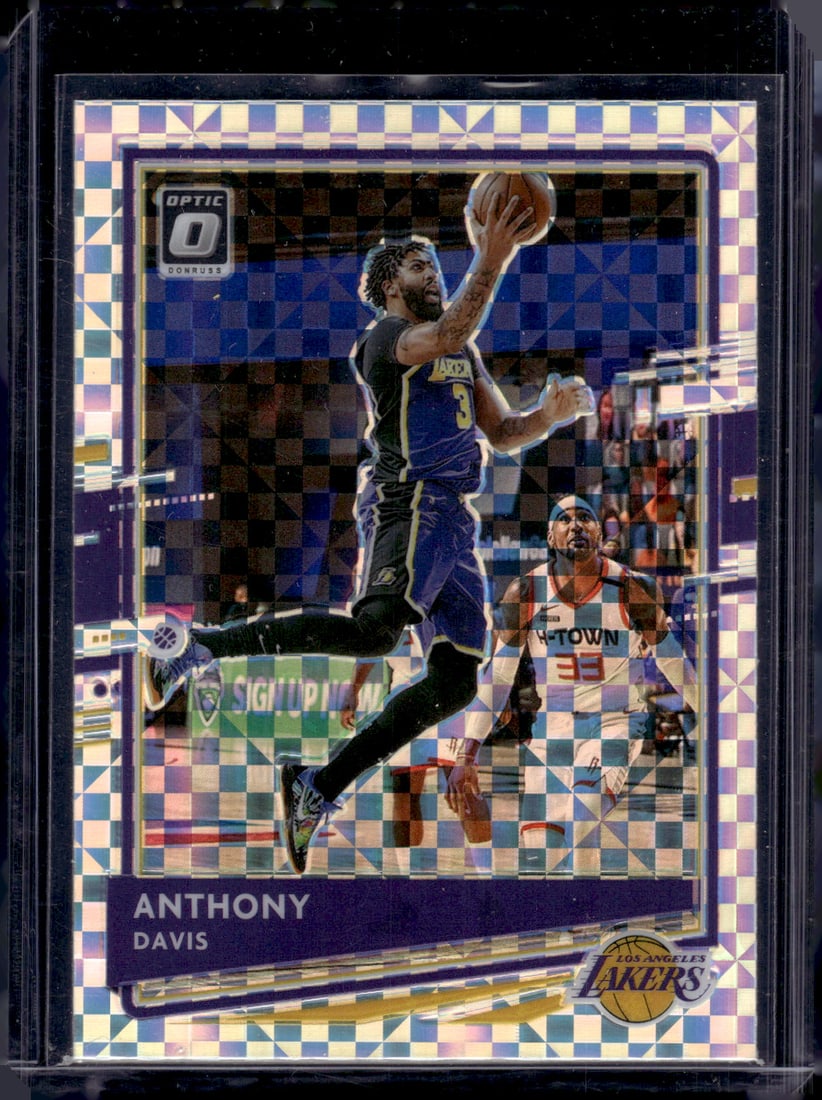 Anthony Davis Checkerboard Prizm SP 2020-21 Donruss Optic #42 Lakers (1 of 2)