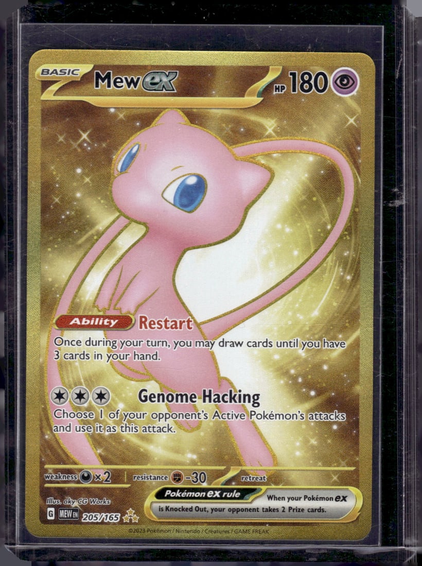 2023 Pokemon Scarlet & Violet 151 Mew Ex Gold Hyper Rare Full Art #205 (1 of 2)