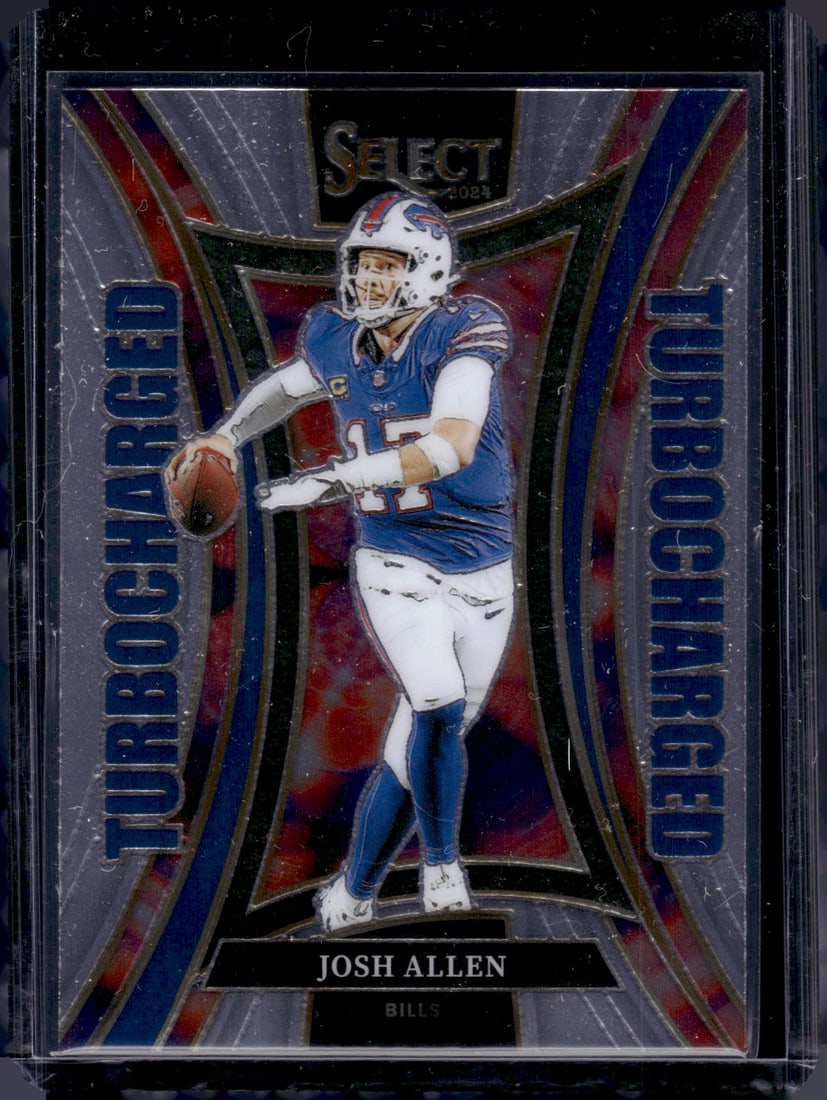 Josh Allen Turbocharged 2024 Panini Select #18 Buffalo Bills Football Card (1 of 2)