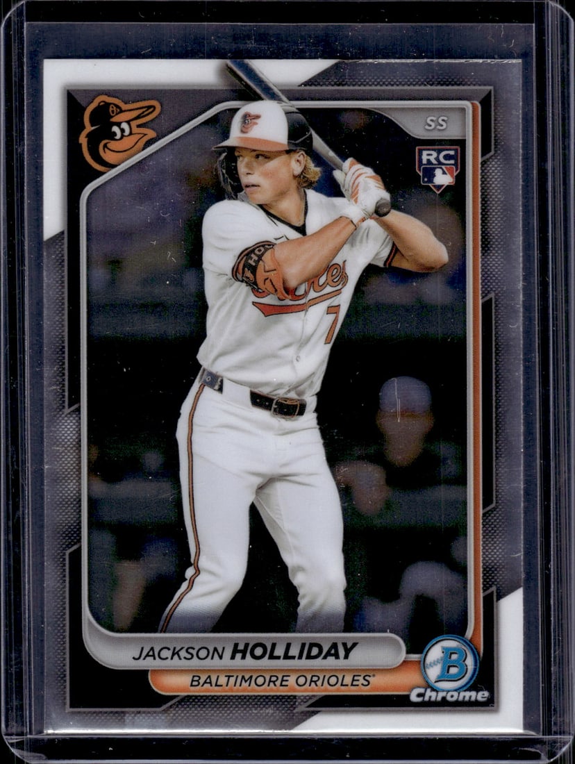 Jackson Holliday Rookie Card 2024 Bowman Chrome #26 Baltimore Orioles (1 of 2)