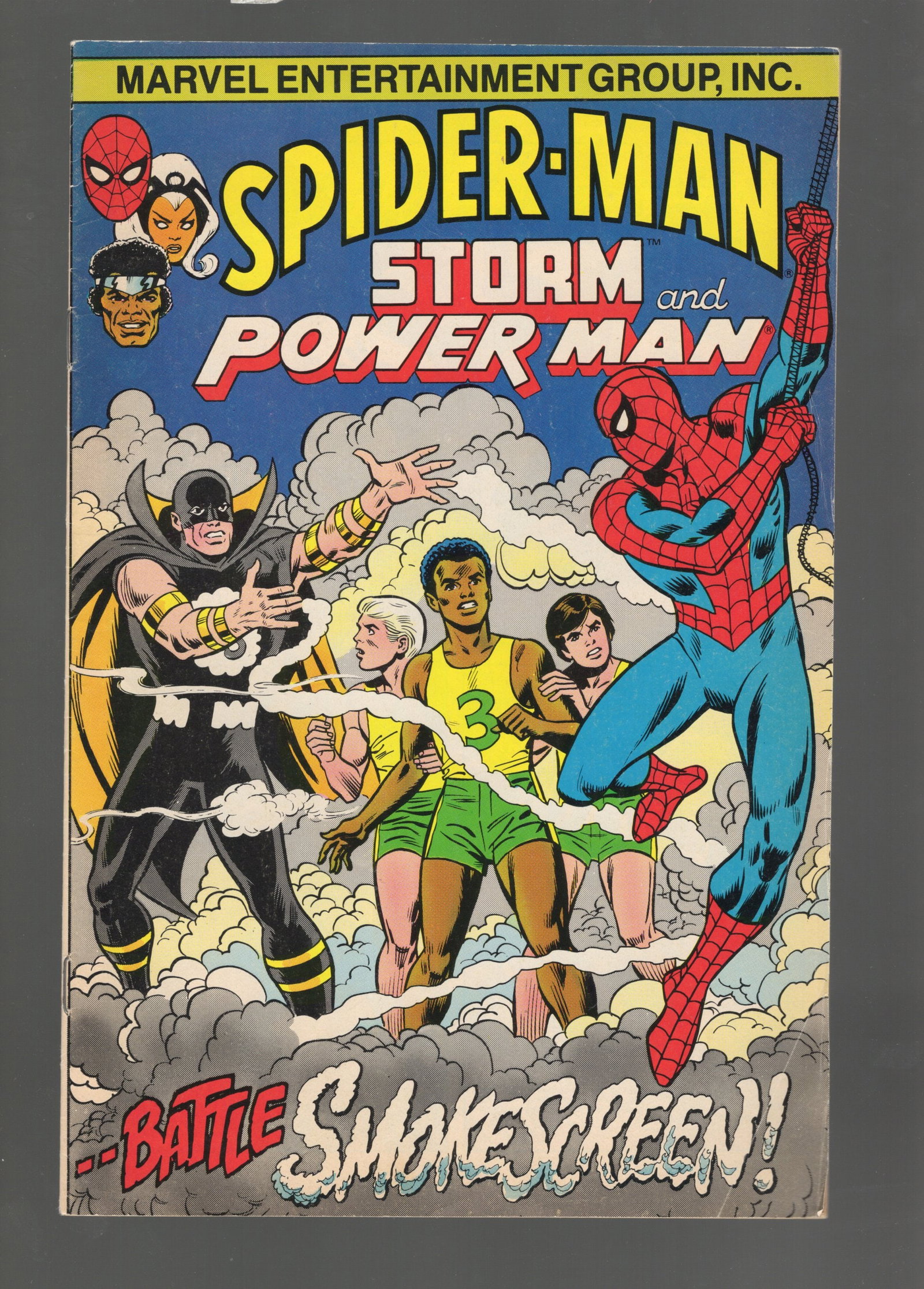 Spider-Man, Storm, & Power Man Marvel Comic Book: 1982 American Cancer Society Promo Anti Smoking (1 of 3)
