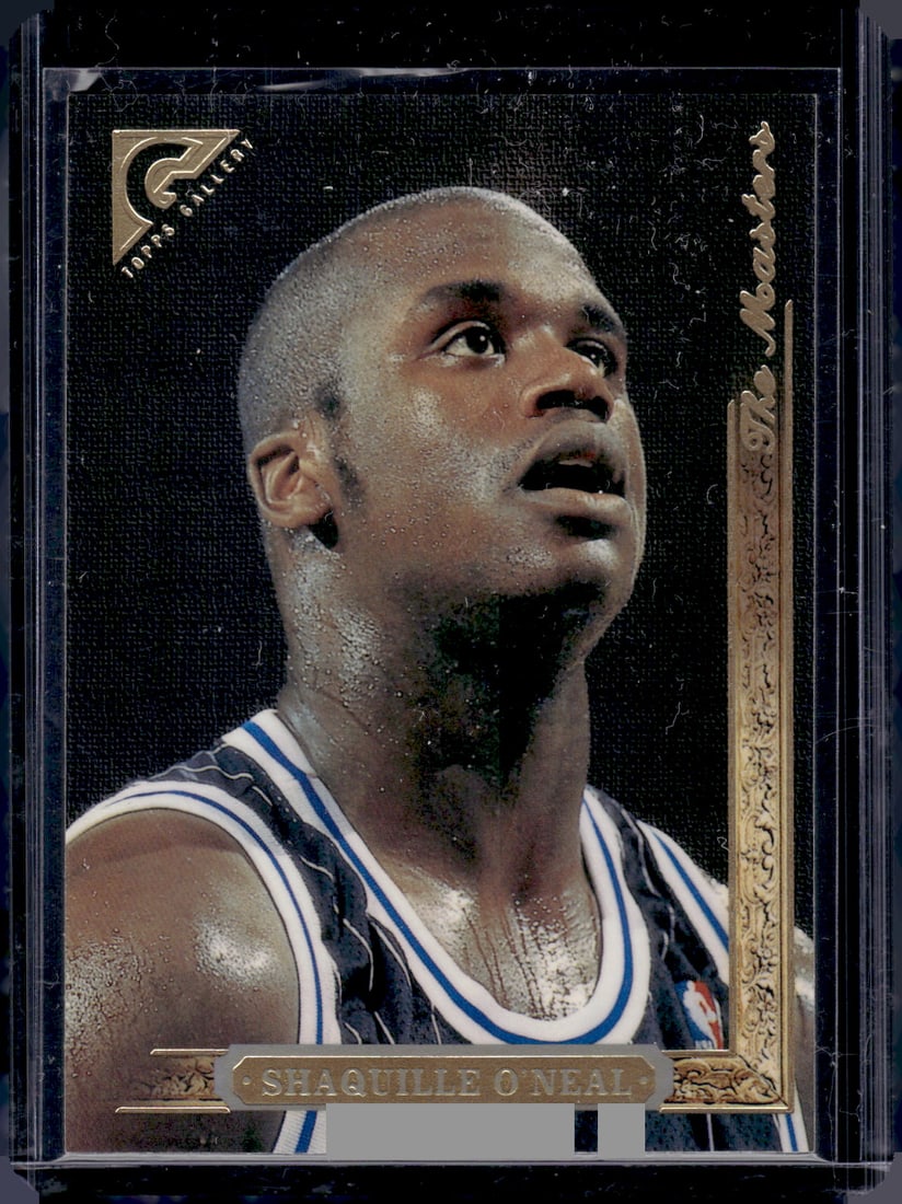 Shaquille O'Neal 1996-97 Topps Gallery The Master #1 Orlando Magic, Lakers: Topps Basketball NBA Trading & Sports Cards, Sports Cards for Sale Near Me, Chrome, Refractor, SP, SSP, Valuable Auction Memorabilia Lots Sold On Line, NBA Championship & Hall of Fame Player Cards
