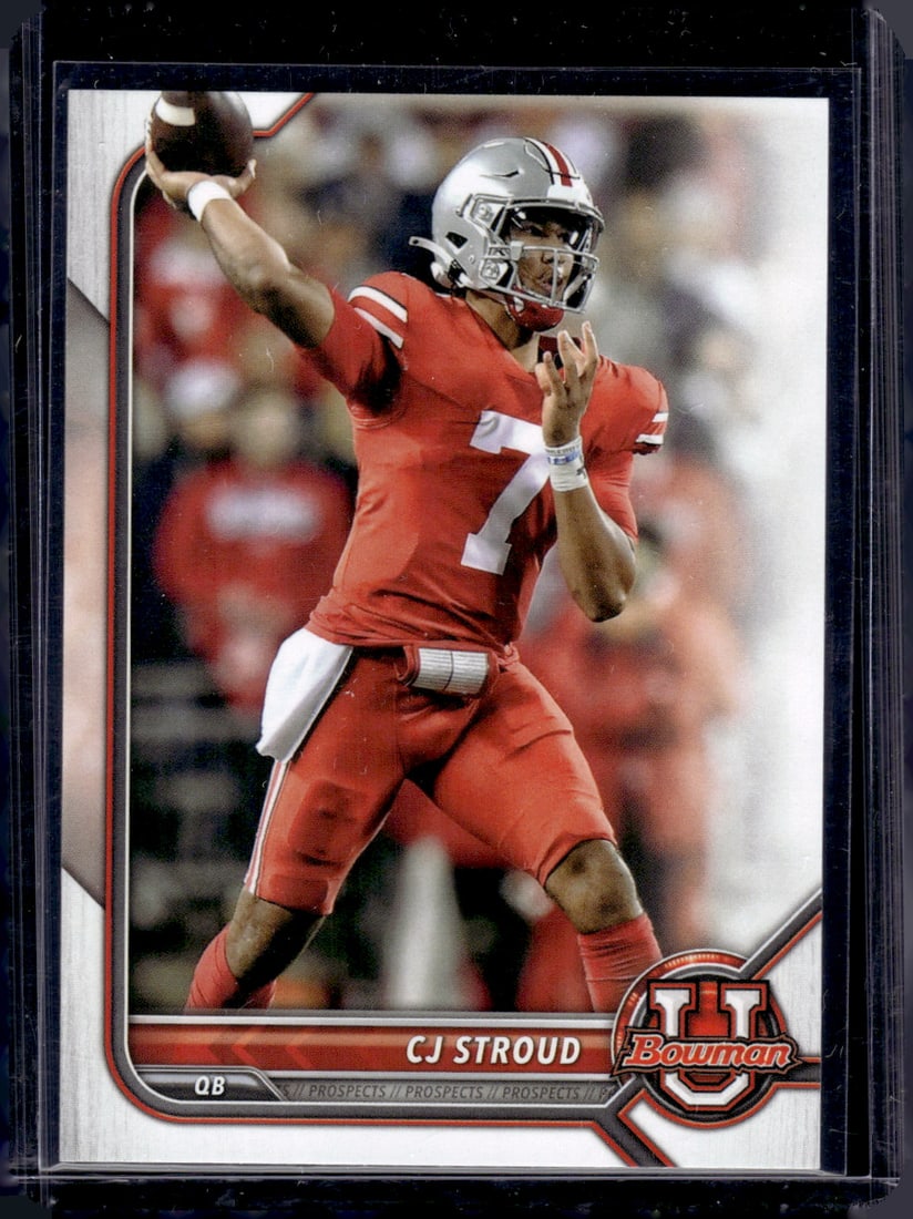 Cj Stroud 2022 Bowman U #90 Ohio State Buckeyes, Texans (1 of 2)