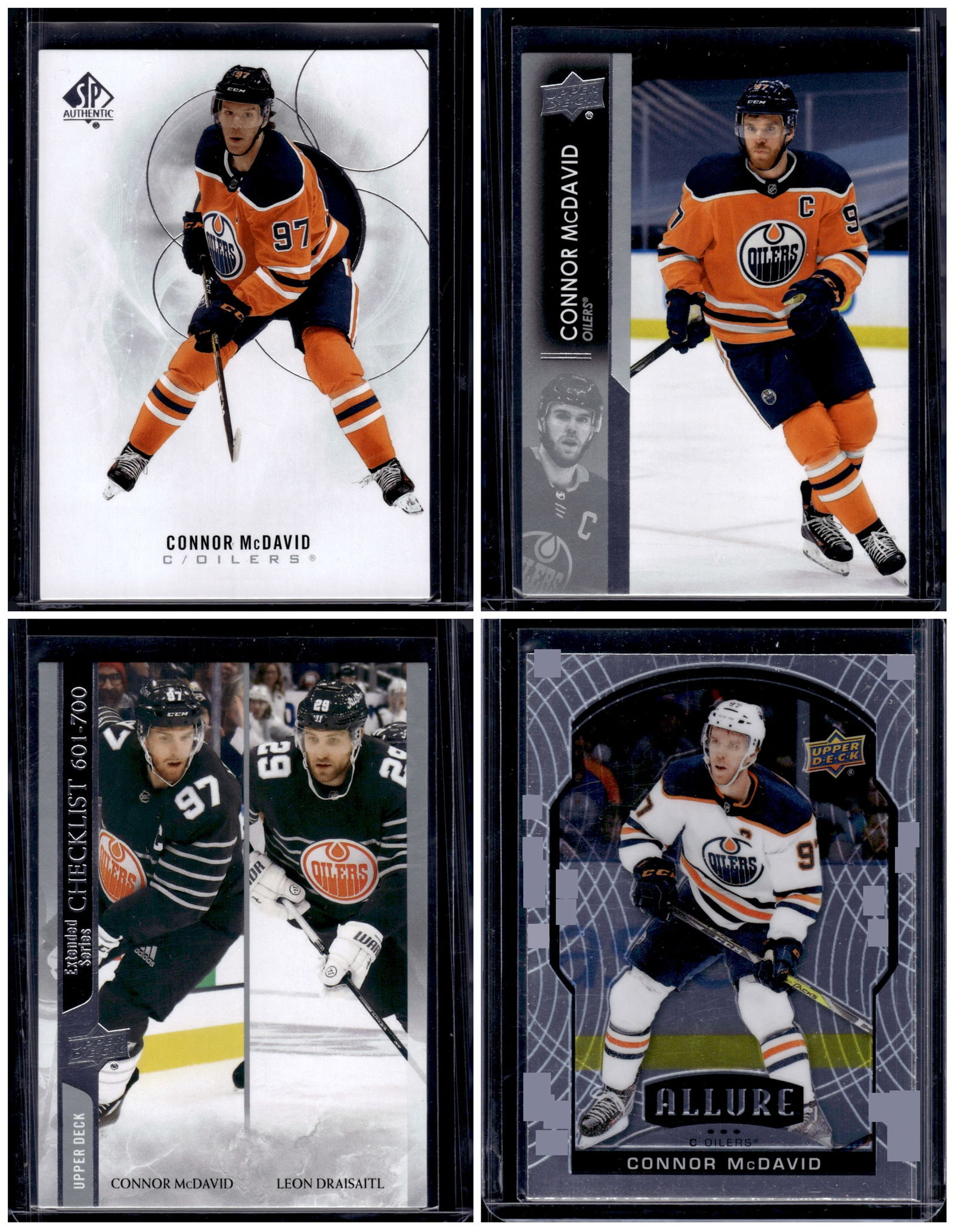 Lot of 4 Connor McDavid Hockey Cards All Different (1 of 1)
