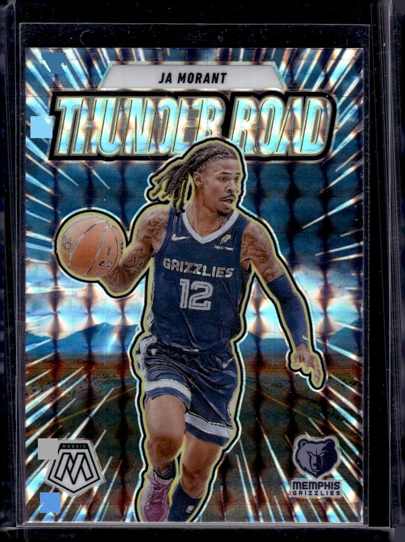 Ja Morant Thunder Road Silver Mosaic Prizm 2024-25 Mosaic #10 Memphis Grizzlies (1 of 2)